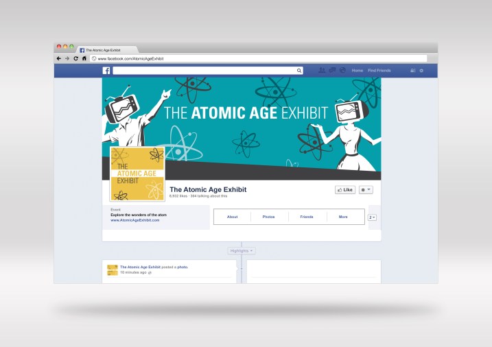 THE ATOMIC AGE FACEBOOK PAGE MOCKUP
