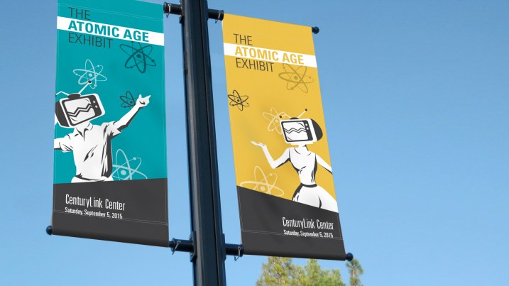 the atomic exhibit banner mockup 2
